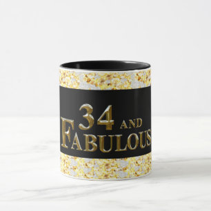 Taza 34º Cumpleaños 