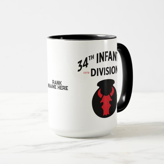 Taza 34.ª División de Infantería (Anverso derecho)