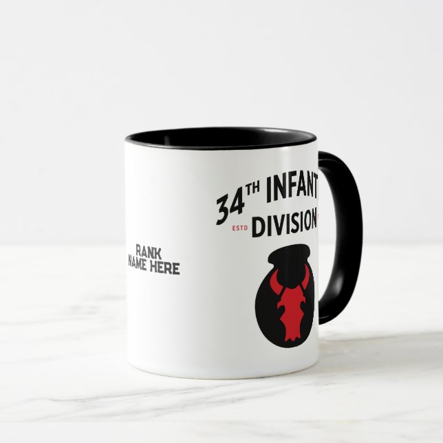 Taza 34.ª División de Infantería (Anverso derecho)