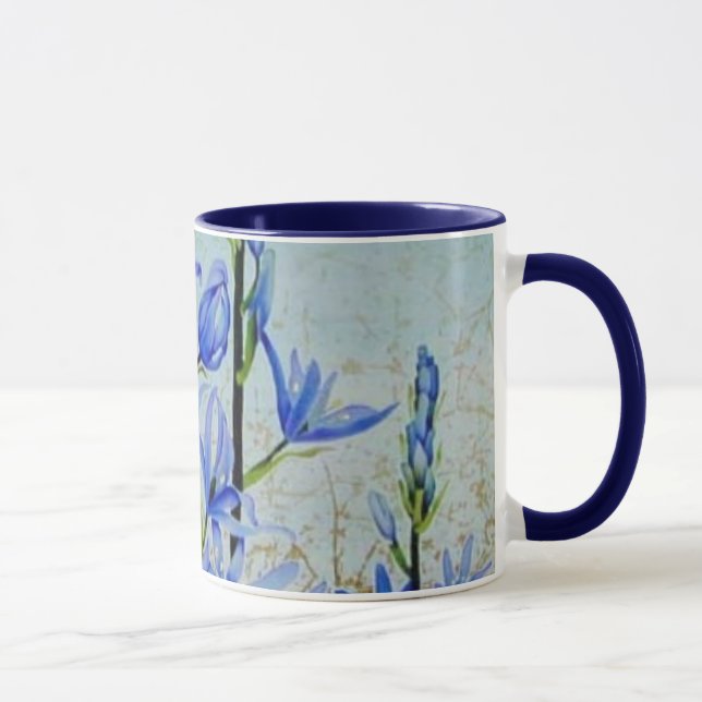 Taza 34 de la pintura de la flor (Derecha)