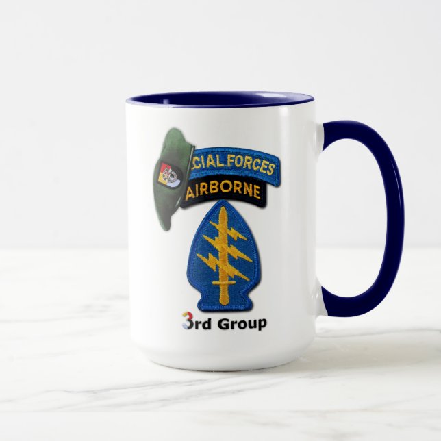 Taza 3.ᵉʳ Grupo de Fuerzas Especiales Berets Verdes SFG (Derecha)