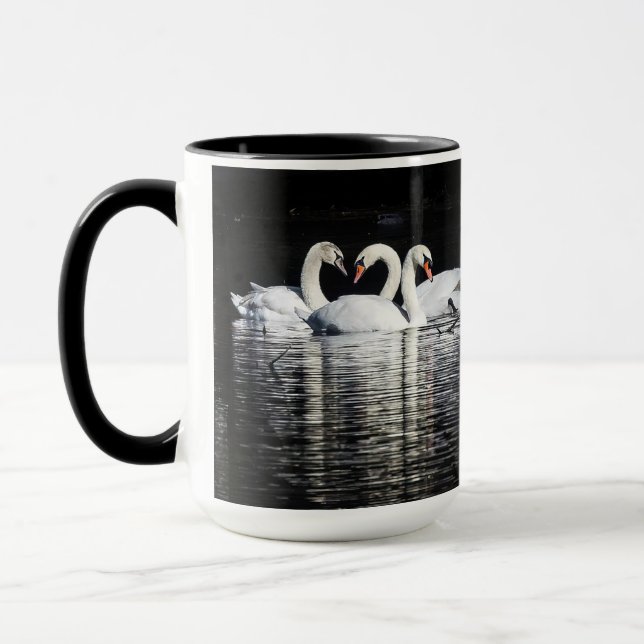 Taza 3 Cisnes y Reflexiones (Izquierda)