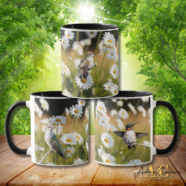 Taza 3 Colibríes de Garganta Rubí "En Campo de Margarit