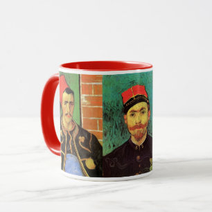 Taza 3 diferentes retratos de Van Gogh Vintage Zouave