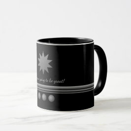 Taza 3 Esfera Plata Texto Negro Profesional