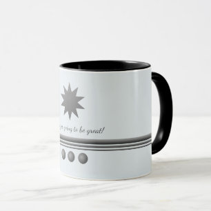 Taza 3 Esfera Plata Texto Profesional Mug