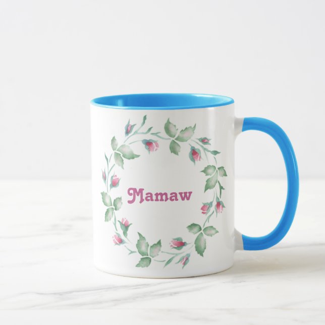 Taza 3 florales Mamaw (Derecha)
