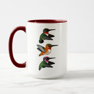 Taza 3 Hummingbirds en el vuelo