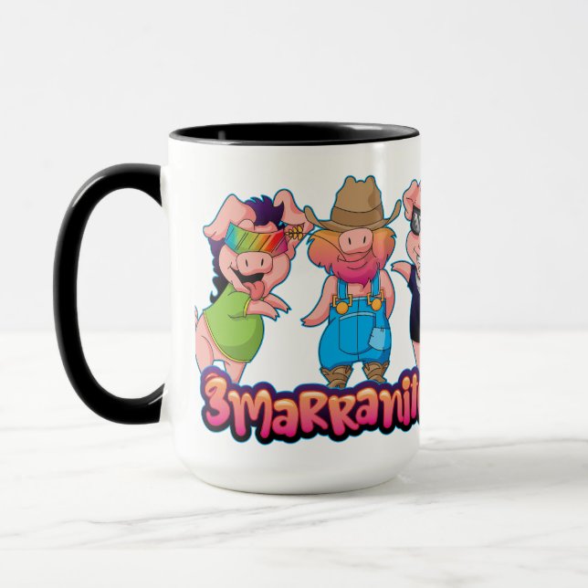 Taza 3 Maranitos (lechones del sur) Mug (Izquierda)