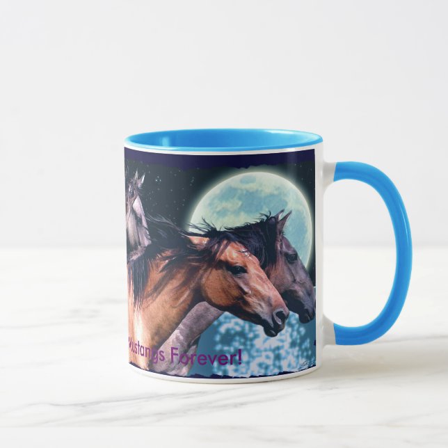 Taza 3 matones españoles de caballos beben peluche (Derecha)