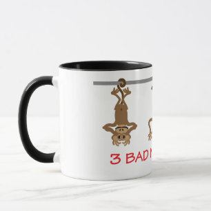Taza 3 monos malos