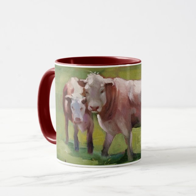 Taza 3 vacas en un paisaje (Anverso izquierdo)