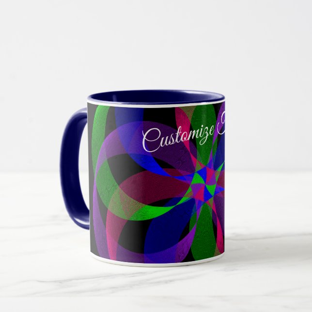 Taza 3D 2D Geometric Hybrid Coffee Mug (Anverso izquierdo)