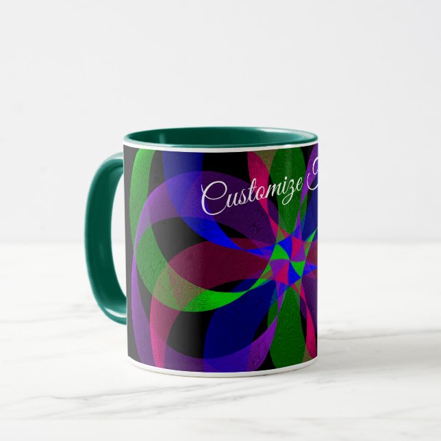 Taza 3D 2D Geometric Hybrid Coffee Mug (Anverso izquierdo)