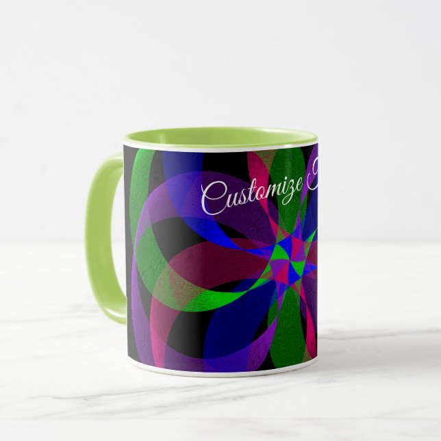 Taza 3D 2D Geometric Hybrid Coffee Mug (Anverso izquierdo)