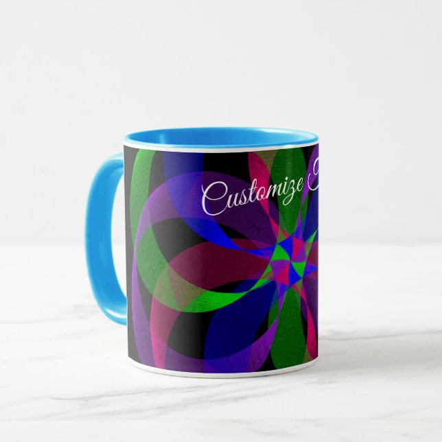 Taza 3D 2D Geometric Hybrid Coffee Mug (Anverso izquierdo)