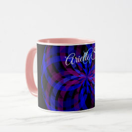 Taza 3D Center Flower Petal Geometric Coffee Mug