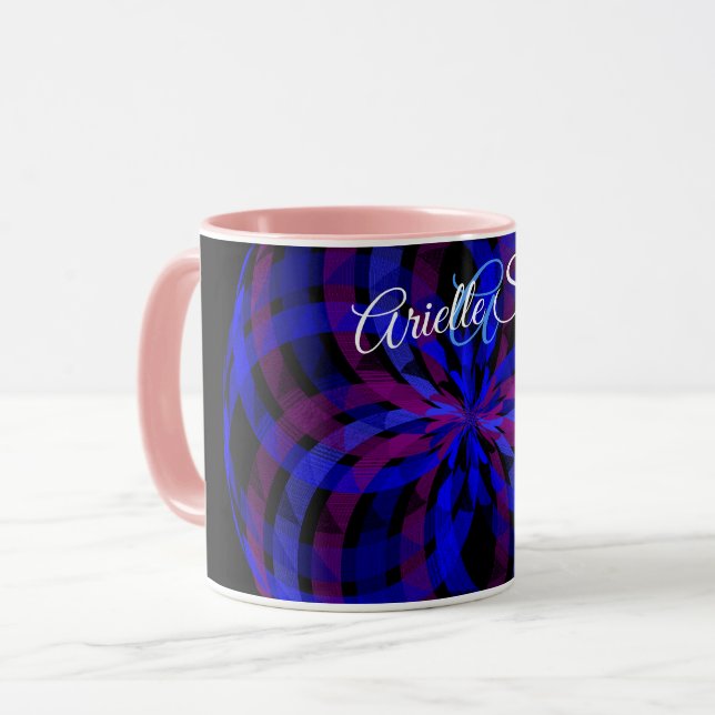 Taza 3D Center Flower Petal Geometric Coffee Mug (Anverso izquierdo)