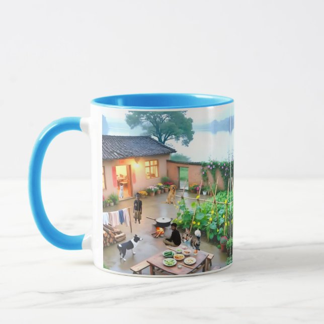 Taza 3D Design Combo Mug | Café y Té de tamaño perfecto (Izquierda)