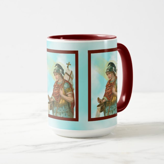 Taza 3xSt Florian con cubo (cielo despejado; M19) 15 oz (Anverso derecho)