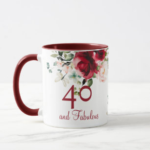 Taza 40º cumpleaños fabuloso