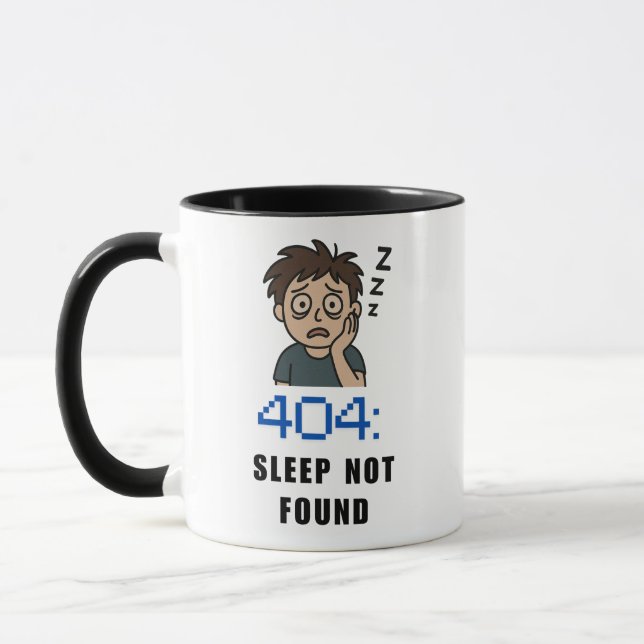 Taza 404 Sueño No Encontrado (Izquierda)