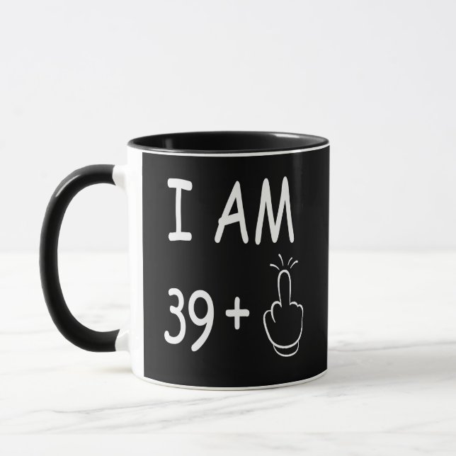 Taza 40.º cumpleaños, cumpleaños divertido (Izquierda)