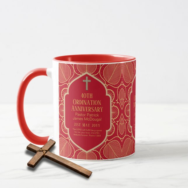 Taza 40° Aniversario de la Ordenación Pastor Deacon (Subido por el creador)