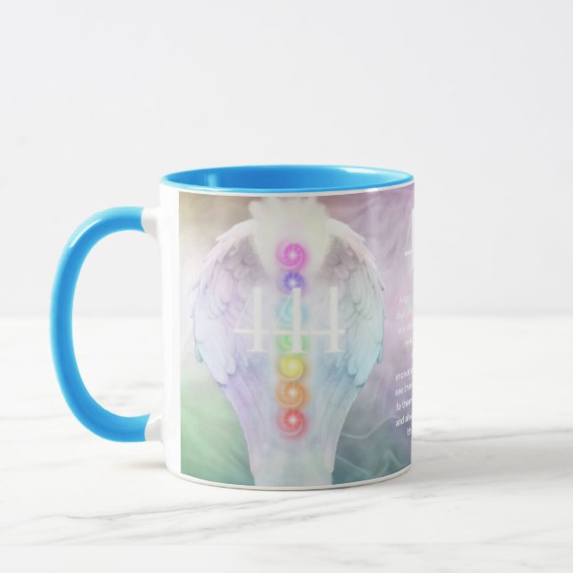 Taza 444 Números de ángel Significado - Regalos Esotéri (Izquierda)
