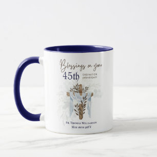 Taza 45.ª ORDENACIÓN Pastor Sacerdote ANIVERSARIO