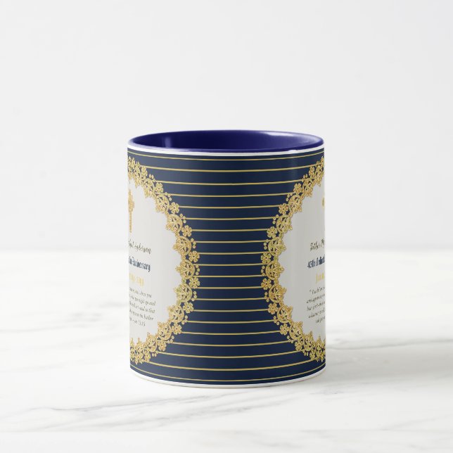 Taza 45° Aniversario de la Ordenación SAPPHIRE - CUALQU (Centro)
