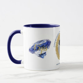 Taza 45° Aniversario del Boda - AÑADIR regalo de zafiro