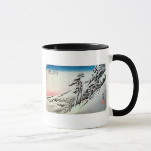 Taza 47. 亀山宿, 広重 Kameyama-juku, Hiroshige, Ukiyo-e