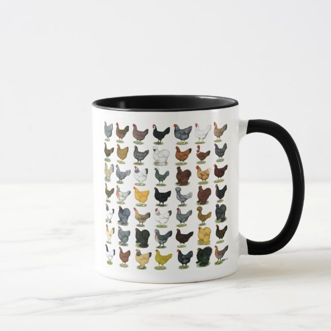 Taza 49 gallinas del pollo (Derecha)