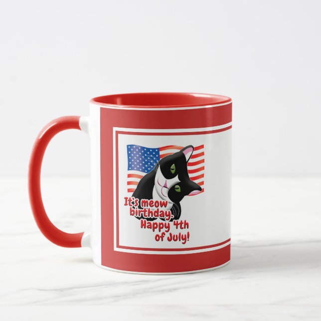 Taza 4.º gato de julio (Izquierda)