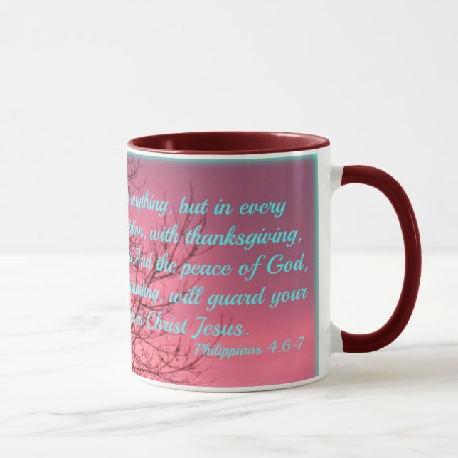 Taza 4:6 diario de los filipenses del rezo (Derecha)