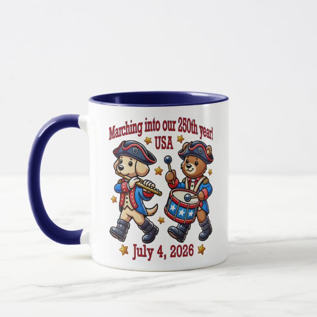 Taza 4 de julio 2014: 250 Aniversario Semiquincentenari (Izquierda)