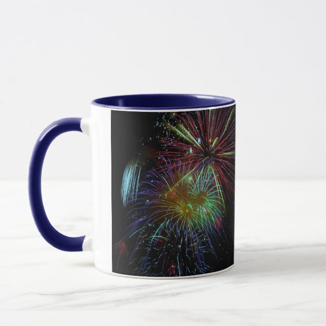 Taza 4 de julio Bomba de palabras de fuego (Izquierda)