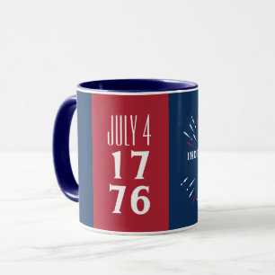 Taza 4 de julio de 1776 Día de la Independencia de EE. 