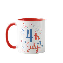 4 de julio de 2014 Mug Nombre personalizado