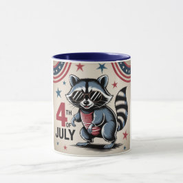 Taza "4 de julio" Guay Raccoon Patriotic