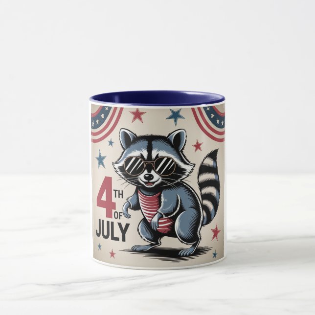 Taza "4 de julio" Guay Raccoon Patriotic (Centro)