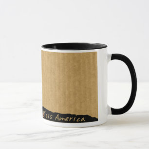 Taza 4 de julio Iwo Jima que Dios bendiga a América Cer