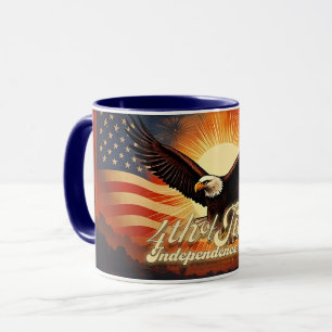 Taza 4 de julio - Majestic Eagle and Fireworks Tribute 