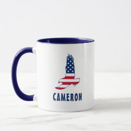 Taza 4 De Julio Nombre Estados Unidos Bandera Estados U