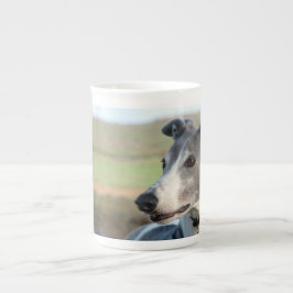 Taza 4 de la porcelana de hueso del galgo