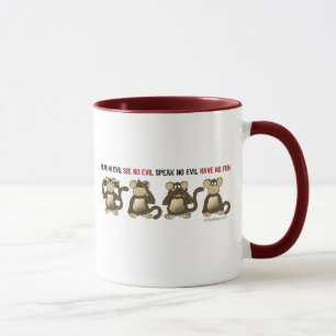 Taza 4 monos sabios