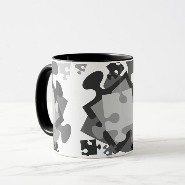 Taza 4 Piezas de jigsaw (Anverso izquierdo)