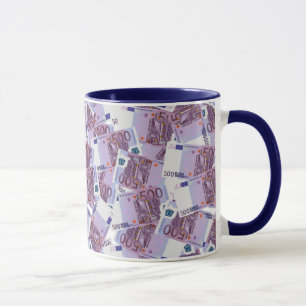 Taza 500 Euro Billetes Mug
