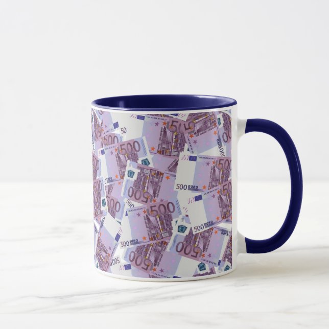 Taza 500 Euro Billetes Mug (Derecha)